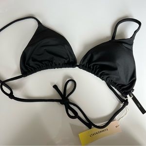 NEW! 🖤 The String Bikini Top - Sea Urchin Black in size 6